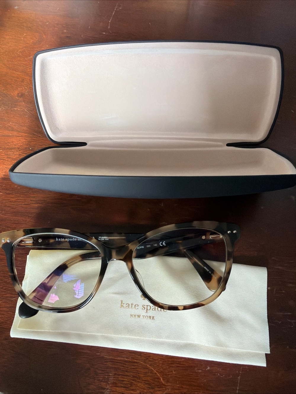 Kate Spade New York Adrie Tortoise Glasses Eyeglasses Frames Women’s 53-16-140